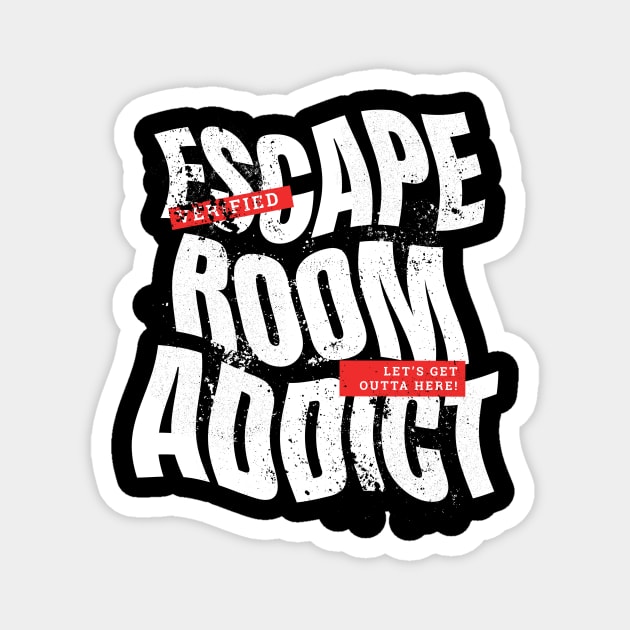 Escape Room Addict Urban Style Design Magnet by bestcoolshirts