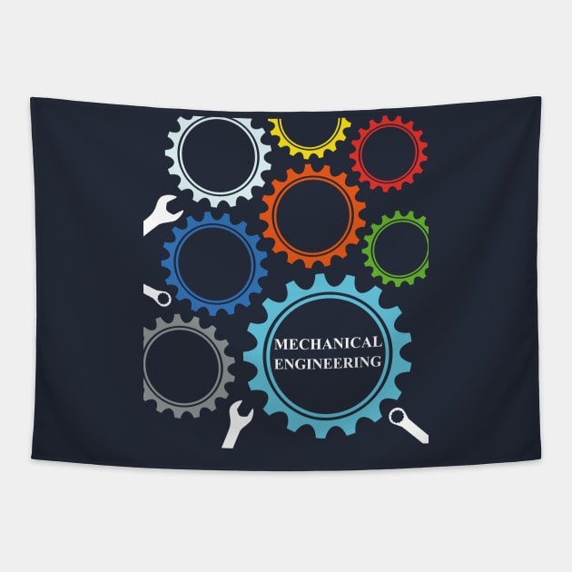 Best design mechanical engineering mechanic engineer Tapestry by PrisDesign99