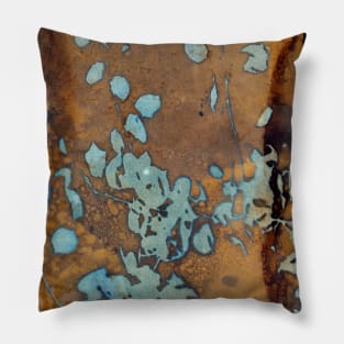 Copper Raindrops Pillow