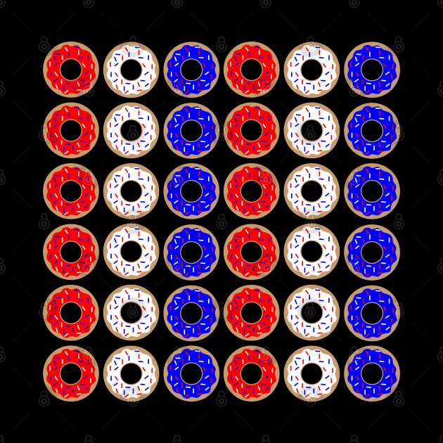 Patriotic Donuts (Vertical) by ShawnIZJack13