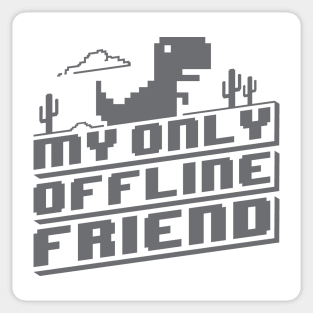 OFFLINE DINO GAME I SHOULD HAVE STAYED ONLINE Postcard for Sale by  aydapadi