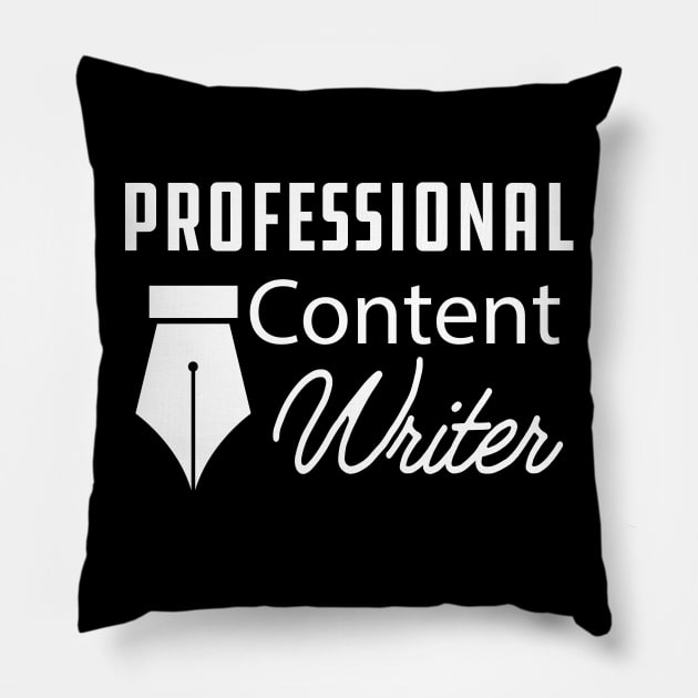 Content Writer - Professional content writer Pillow by KC Happy Shop