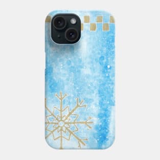 Golden snowflake Phone Case