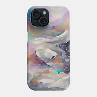 Abstract, Marble, Watercolor, Colorful, Vibrant Colors, Textured Painting, Texture, Gradient, Wave, Fume, Wall Art, Modern Art Phone Case