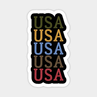 USA GRUNGE DISTRESSED RETRO U.S.A INDEPENDENCE DAY 4TH JULY Magnet