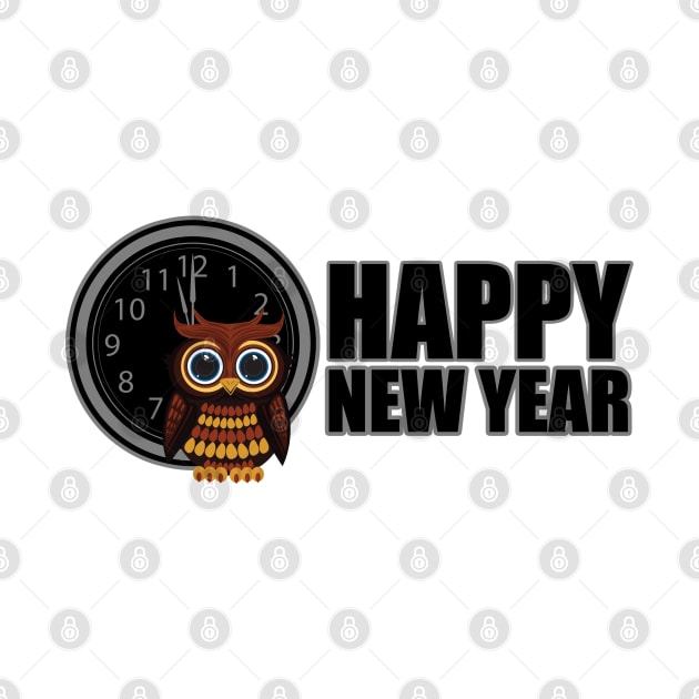 Happy New Year - Owl by adamzworld