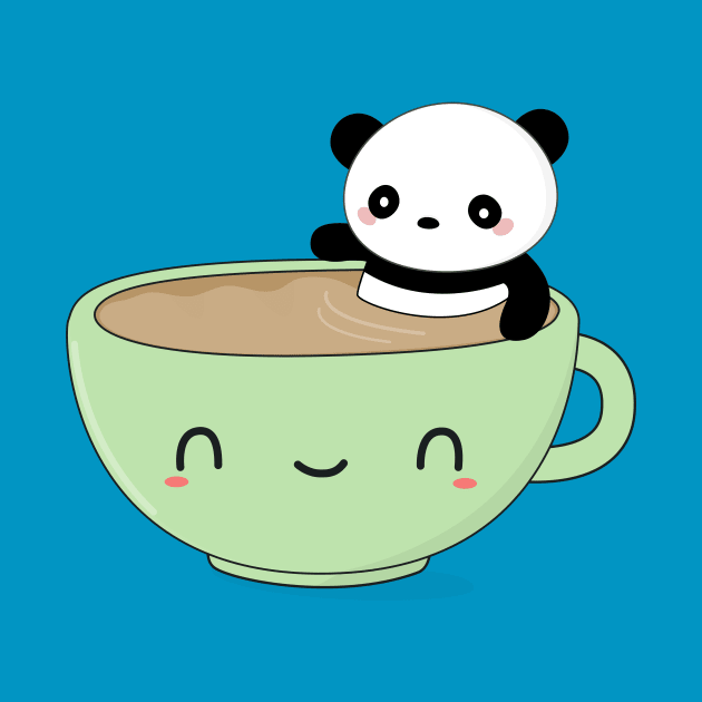 Panda Bear Coffee by happinessinatee