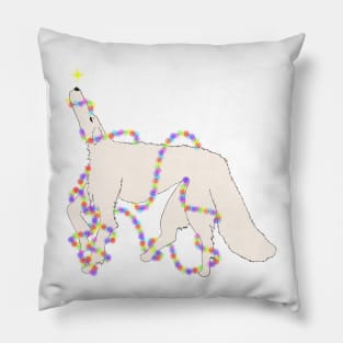 Christmas Borzoi Pillow