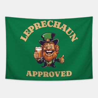 Leprechaun Approved Drunk St Paddys Day Tapestry