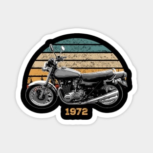 1972 Kawasaki Z1 Vintage Motorcycle Design Magnet