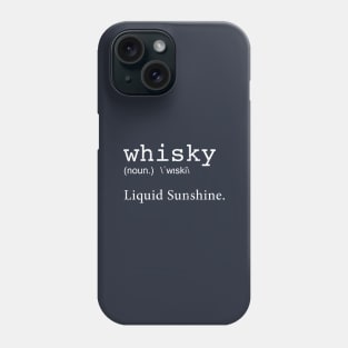 Whisky Dictionary Definition Phone Case