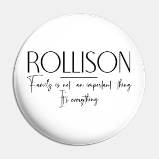 Rollison Family, Rollison Name, Rollison Middle Name Pin