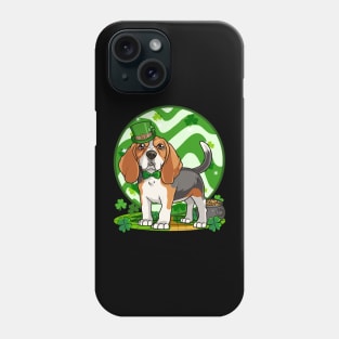 Beagle Leprechaun St Patricks Day Irish Dog Phone Case