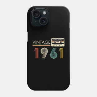 Vintage 1961 Limited Edition Cassette 63rd Birthday Phone Case