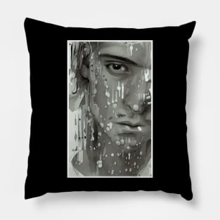 Sadface - Painted Ink Pillow