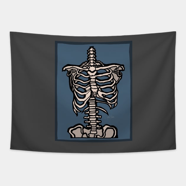 Rib Cage Tapestry by JSnipe