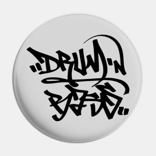 Drum N Bass Graffiti Pin