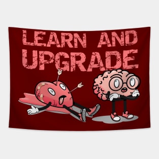 Divorce / Break Up You Live Learn And Upgrade Funny Divorce Graphic With Quote Tapestry