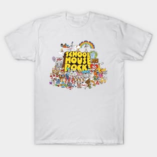 Mandra Schoolhouse Rock 70s Cartoon Vintage Logo T-Shirt