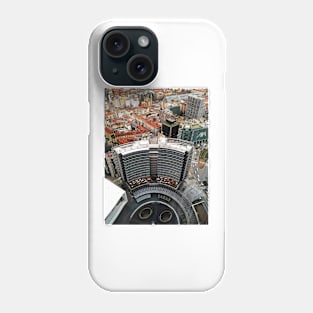 Looking Down in Milan. Piazza Gae Aulenti Phone Case