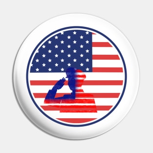 FOURTH Of July American Patriotic Soldier Pin