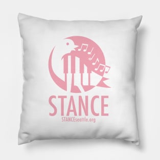 Pink Logo + URL Pillow