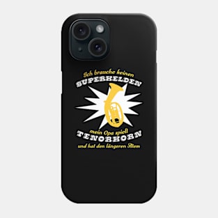 Superheldtenorhornopa Phone Case