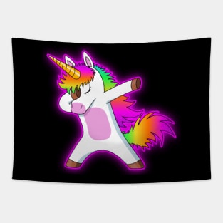 Dabbing Unicorn Dab Cute Rainbow Pony Tapestry