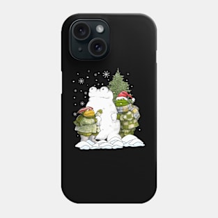 Vintage Frog And Toad Christmas Phone Case