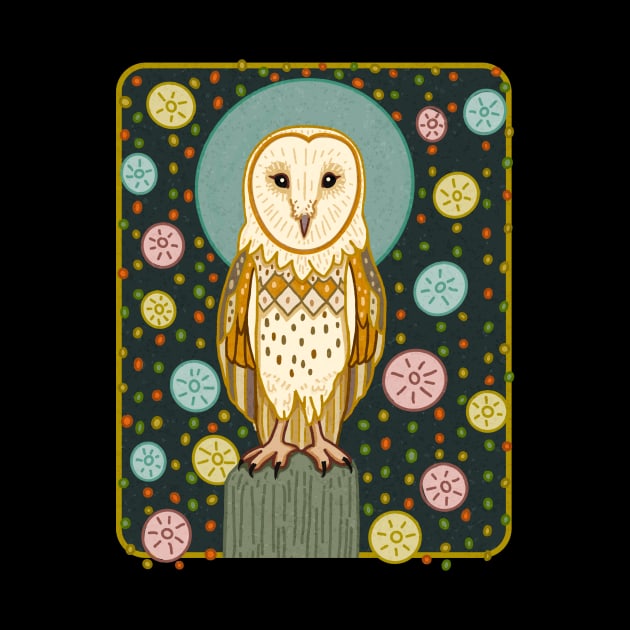 MID CENTURY GOTHIC Barn Owl by rorabeenie