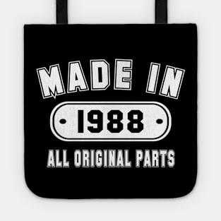 Made In 1988 All Original Parts Tote