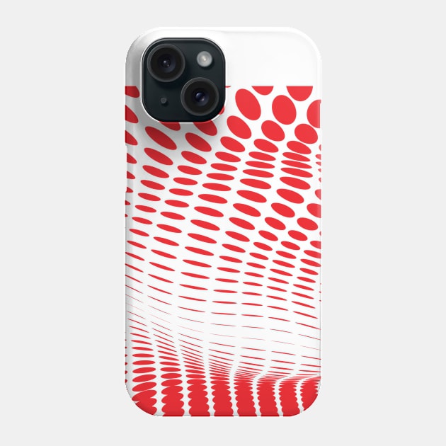 RED DOTS Abstract Art Phone Case by BruceALMIGHTY Baker