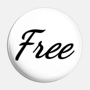 Free Typography Art Minimal Design Pin