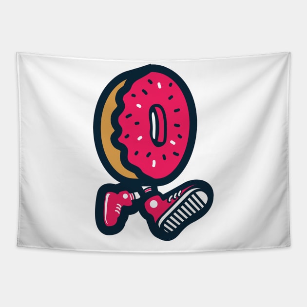 Donut Cartoon Tapestry by lellis736