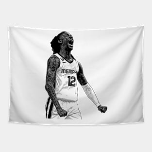 Ja Morant Gun Celly Tapestry