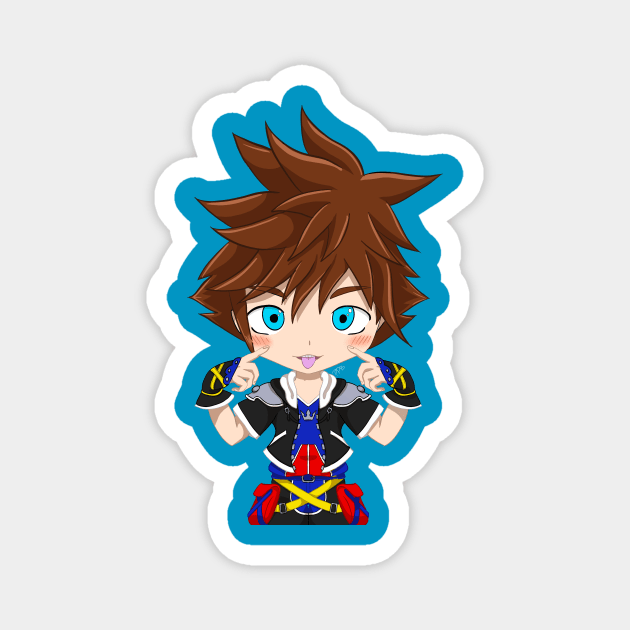 Chibi sora Magnet by Pastelpandabum