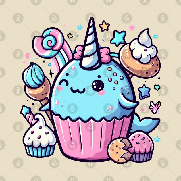 Muffin-Loving Narwhal by chems eddine