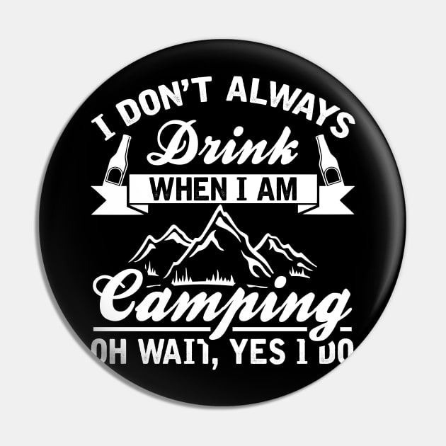 Camping Outdoors T shirt Pin by Vine Time T shirts