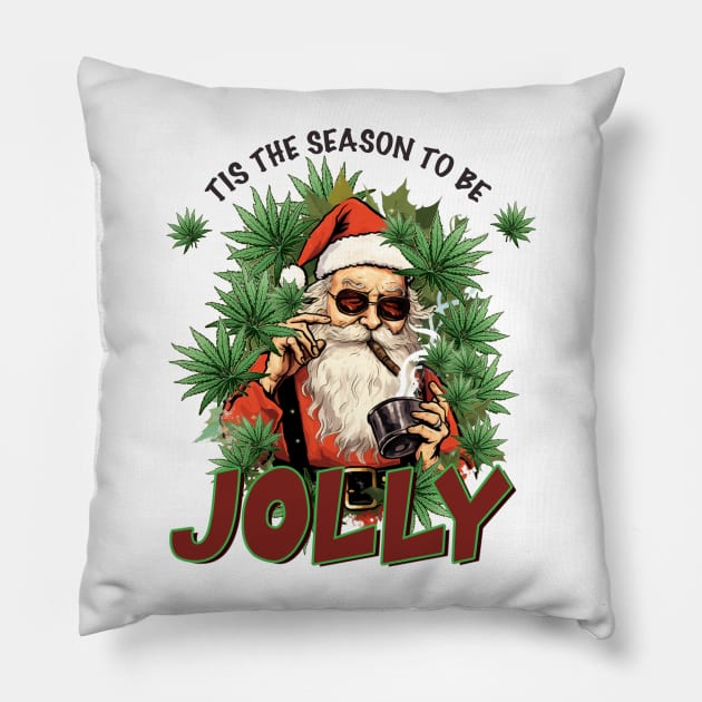 Tis the season to be jolly Pillow by MZeeDesigns