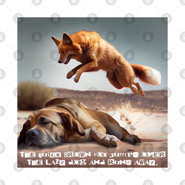 The quick brown fox jumps over the lazy dog and runs away. by baseCompass