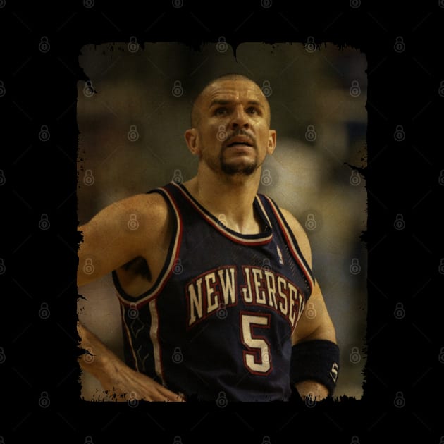 Jason Kidd - Vintage Design Of Basketball by JULIAN AKBAR PROJECT