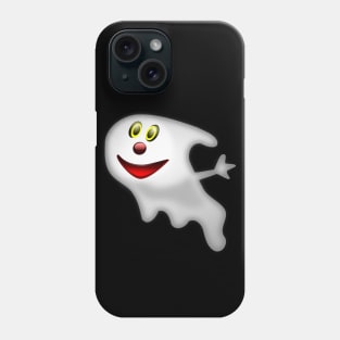 Ghost Halloween Creepy Face Scary Spooky Smiley Phone Case