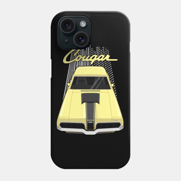 Mercury Cougar 1970 - bright yellow Phone Case by V8social