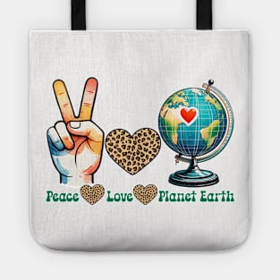 Peace Love Earth Tote