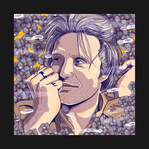 Mads Mikkelsen. Hannibal illustration art by nanaminhae