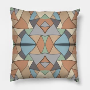 Retro Origami Repeated Pattern Pillow