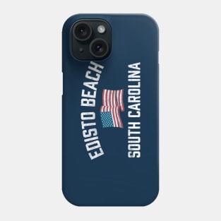 Edisto Beach South Carolina SC USA Flag Patriotic Phone Case