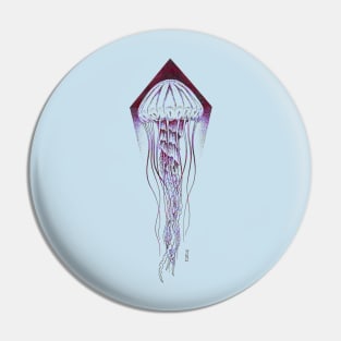 Patterned Jellyfish Design Pin