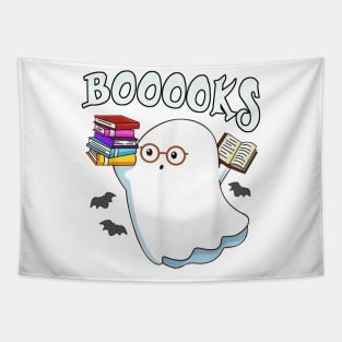 Cute Boo Read More Books Ghost Teacher Librarian Reading Tapestry