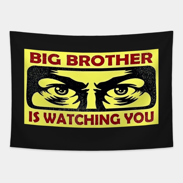 Big Brother Is Watching You Tapestry by funhousejen